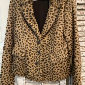 Vintage Leopard Spot Fur Coat/Jacket